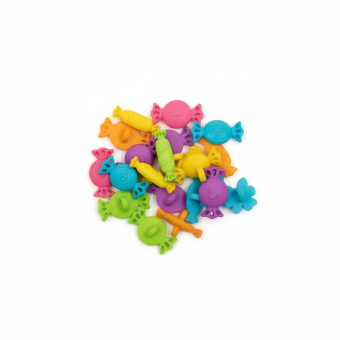 Sachet boutons fantaisie bonbons multicolore