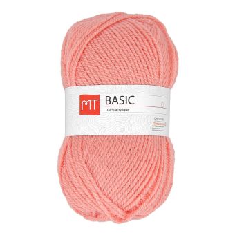 Pelote de fil à tricoter MT basic rose thé