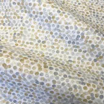 Tissu coton enduit déperlant Perle Gris bulle