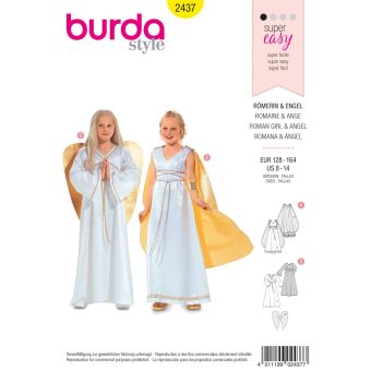 Patron Burda 2437 - déguisement enfant romaine & ange