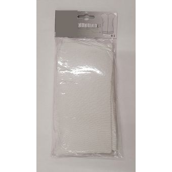 Bord côte pièce bas blouson blanc 69x8 cm