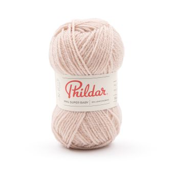 Pelote de fil à tricoter Phil super baby rose poudre Phildar