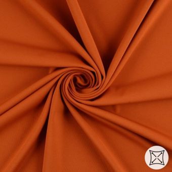 Tissu maillot de bain uni caramel