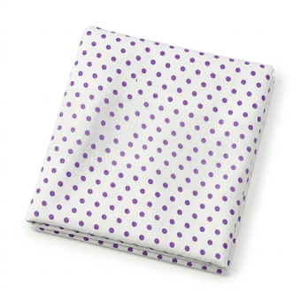 Coupon tissu 100% coton pois 45x55cm violet 