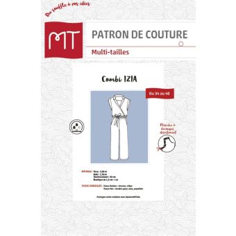 Patron combinaison Izia MT 34 à 48