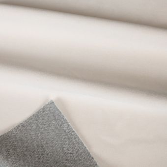 Tissu fausse fourrure court blanc