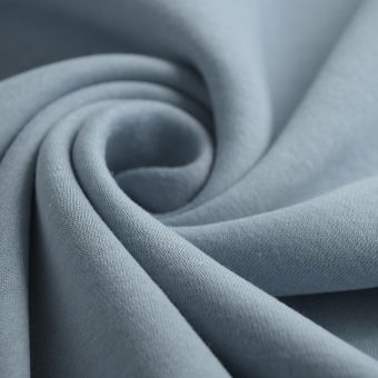 Tissu molleton uni Molly bleu