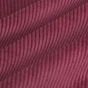 Tissu velours côtes first fuchsia