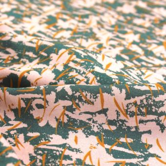 Tissu popeline de viscose Craie vert eucalyptus - Eglantine et Zoé