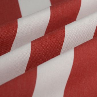 Tissu bâche bicolore déperlant anti-uv blanc rouge 