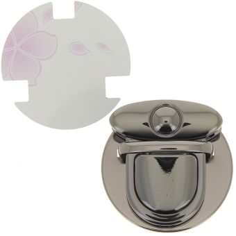 Fermoir cartable ovale en métal 47 mm