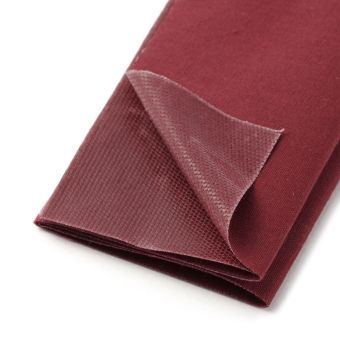 Pièce thermocollante coton bordeaux