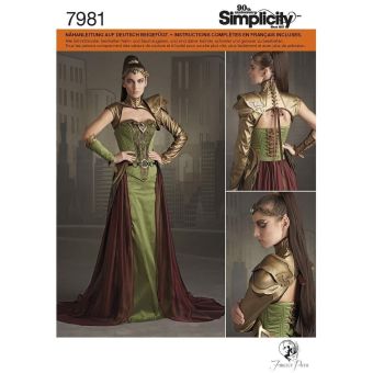 Patron Simplicity S8363.R5 - Costume Guerrière 42 - 50