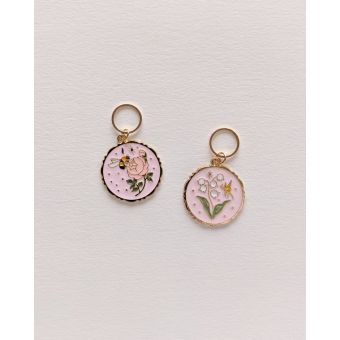 Lot de 2 anneaux marqueurs de maille Printemps - Hello Kim