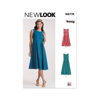Patron De Couture New Look UN6781A - Haut Et Pantalon Femme, Tailles 38 à 50, Facile à Coudre