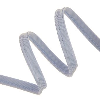 Passepoil velours côtelé 10 mm bleu denim