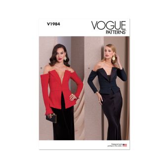 Patron Vogue V1984B5 Femme Haut moulant 36 au 44