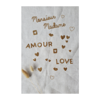 Thermocollants doré - Amour - Filomène Ateliers