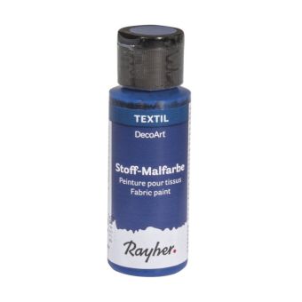 Peinture pour tissus, bleu ultra, flacon 59ml