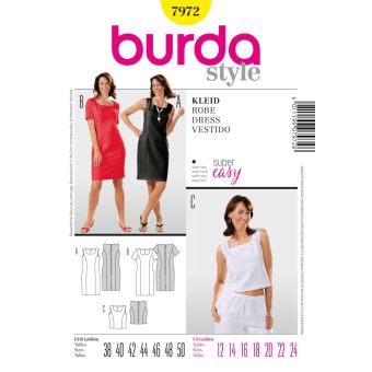 Patron burda 7972 robe