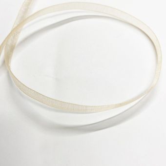 Ruban organza uni 6 mm mandarine