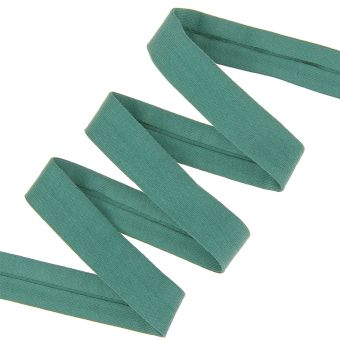 Biais jersey vert forêt 20mm