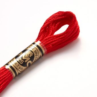 Fil mouliné à broder - Tons rouges - COL 666