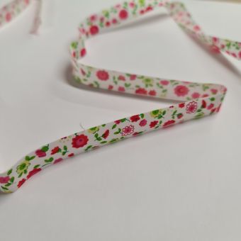 Ruban 1,5cm x 2m thermocollant fleuri