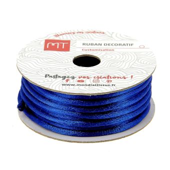 Bobine queue de rat bleu royal 2 mm