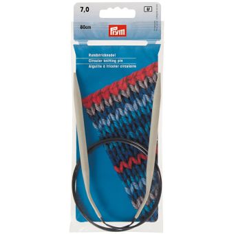 Aiguilles à tricoter circulaires, gris perle ou gris