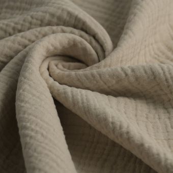 Tissu double gaze Gaby uni lin