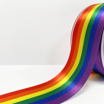 Ruban satin LGBT 38 mm