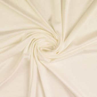 Maille jersey viscose doux uni écru