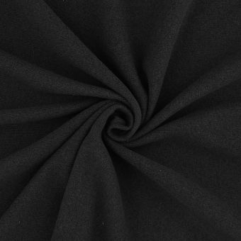 Tissu polaire isolante noir chiné