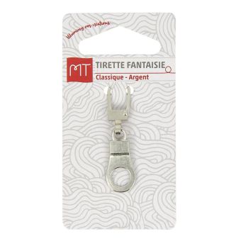 Tirette fantaisie classique argent MT