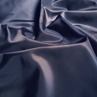 Tissu doublure polyester fin antistatique bleu marine