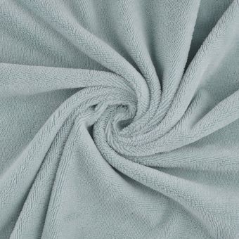 Tissu éponge bambou douce bleu céladon