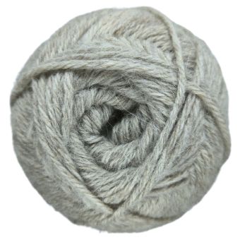 Pelote de laine Gris perle - Baby lama/Mérinos - Aran - 100 gr.