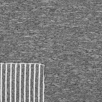 Tissu sport matelassé rayé gris