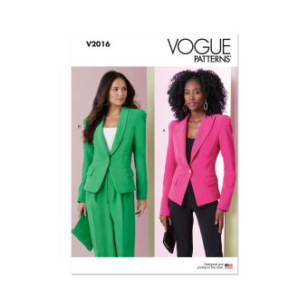 Patron Vogue V2016H5 Femme Veste 34 au 42