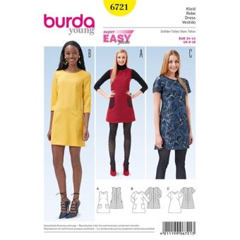 Patron robe - Burda n°6721
