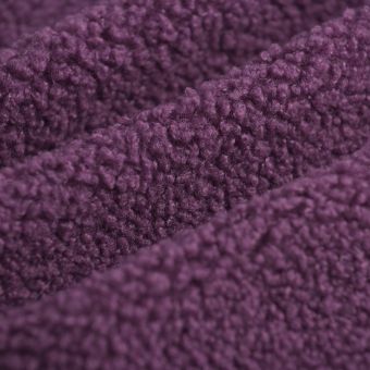 Tissu Sherpa uni chérie violet