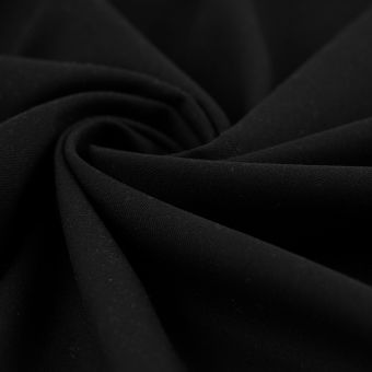 Tissu gabardine lourde polyester noir