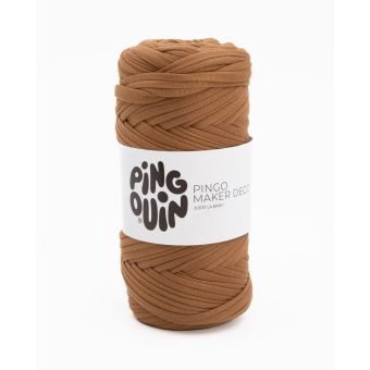 Pelote de fil à tricoter Maker Déco marron glacé - Pingouin