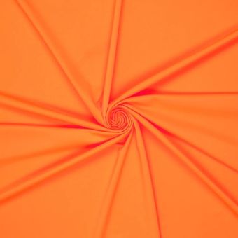Maille lycra stretch maillot de bain unie orange fluo