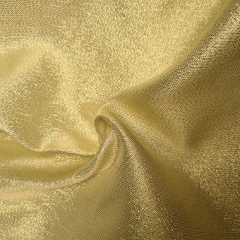 Tissu lurex jaune doré envers satiné
