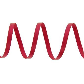 Ruban satin double face 6 mm rouge bordeaux