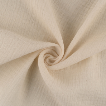Tissu double gaze uni non teint