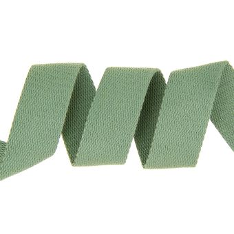Sangle coton vert kaki 30 mm