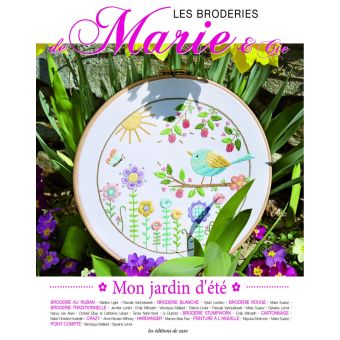Livre Mon jardin d'été - broderie et peinture
